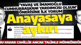 Cumhurbaşkanı Danışmanı Ayhan Oğan'dan İYİ Parti'nin Yavaş ve İmamoğlu formülüne tepki! 'Böyle bir makam yok'