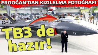 Erdoğan'dan KIZILELMA ve TB3'lü fotoğraf! O görüntü büyük ilgi çekti