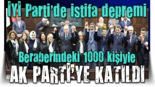 İYİ Parti'de istifa depremi! Beraberindeki 1000 kişiyle AK Parti'ye katıldı: Rozeti Cumhurbaşkanı Erdoğan taktı