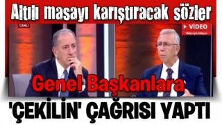 Mansur Yavaş'tan altılı masayı karıştıracak sözler: Genel başkanlara "çekilin" çağrısı!