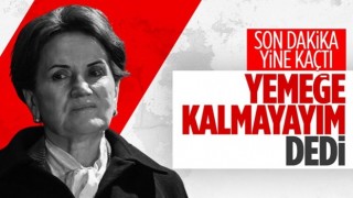 Meral Akşener, adaylık duyurusu sonrası yemeğe katılmadı