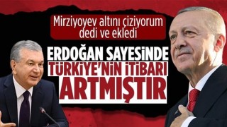 Mirziyoyev: “Cumhurbaşkanı Erdoğan sayesinde Türkiye’nin itibarı artmıştır”