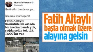 Mustafa Varank'tan Fatih Altaylı'ya 'Togg' göndermesi