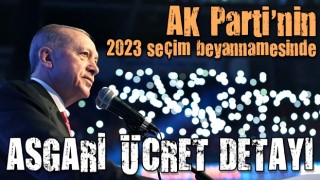 AK Parti'nin 2023 seçim beyannamesinde dikkat çeken asgari ücret detayı!