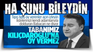 Ali Babacan: Kendi tabanımızın tamamı Kılıçdaroğlu'na oy vermeyebilir