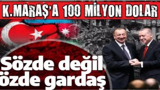 Azerbaycan’dan Kahramanmaraş’a milyonlarca dolarlık destek: Türkiye’nin inşası bizim inşamız