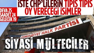 CHP'nin ortak listesinde yer alacak partilerin adayları belli oldu