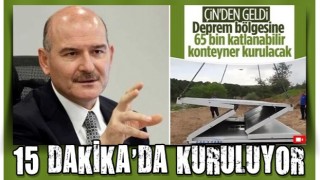 Çin'den gelen katlanabilir konteynerler kuruluyor