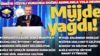 Cumhurbaşkanı Erdoğan AK Parti Seçim Beyannamesi'ni açıkladı: 17 başlıkta Türkiye Yüzyılı