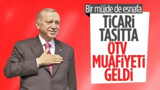 Cumhurbaşkanı Erdoğan'dan esnafa vergi muafiyeti müjdesi