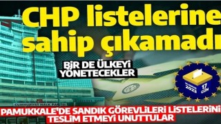 Denizli Pamukkale'deki 710 sandığının başında CHP'den görevli bulunmayacak