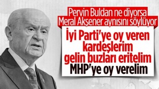 Devlet Bahçeli'den İyi Partili seçmene çağrı: MHP çatısı altında buluşalım