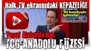 Halk TV ekranında rezalet! Yusuf Alabarda’dan Ayşenur Arslan’a ‘TCG Anadolu’ Tepkisi