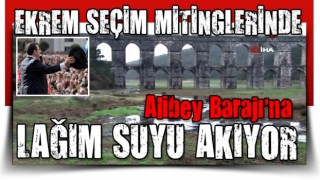 İmamoğlu mitingde... İSKİ boruyu patlattı! Alibey Barajı'na lağım suyu akıyor