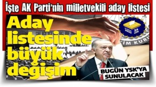 İşte AK Parti'nin milletvekili aday listesi! Bakanların aday olduğu iller açıklandı