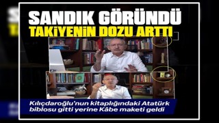 Kılıçdaroğlu'ndan takiye siyaseti: Kitaplığındaki Atatürk biblosu gitti yerine Kâbe maketi geldi