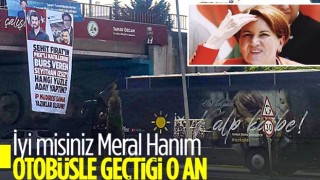 Meral Akşener'e pankartlı protesto: Yazıklar olsun