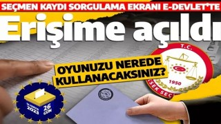 Oyunuzu nerede kullanacaksınız? E-Devlet seçmen kaydı sorgulama ekranı erişime açıldı!