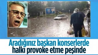 Ankara'da yağış sonrası yollar göle döndü