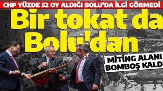 CHP 31 Mart yerel seçimlerinde 1. Parti çıktığı Bolu'da ilgi görmedi! Miting alanı bomboş kaldı