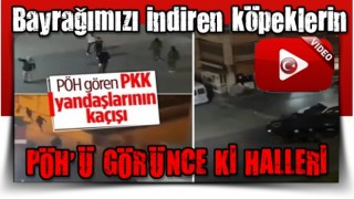 Cizre'de bayrağımızı indiren PKK yandaşlarına PÖH müdahalesi