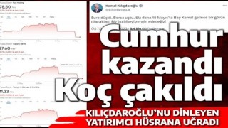 Cumhur kazandı, Koç Holding hisseleri çakıldı: İşte Borsa İstanbul'da en çok değer kaybeden şirketler