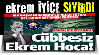 Ekrem İmamoğlu fetvayı verdi: İlk turda bitirmek farzdır!