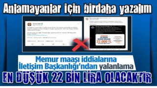 En düşük memur maaşı iddialarına İletişim Başkanlığı'ndan cevap