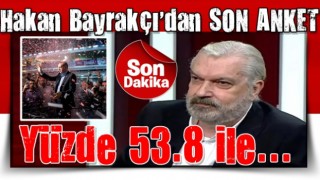 Hakan Bayrakçı'nın son seçim tahmini: Yüzde 53.8 ile...