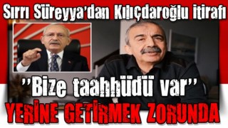 HDP'li Sırrı Süreyya Önder'den Kılıçdaroğlu itirafı: Bize taahhüt ettiği şeyler var yapmak zorunda