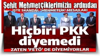 HDP/Yeşil Sol korkusundan PKK diyemediler: İşte Millet İttifakı'nın 'Mehmetçik' mesajları