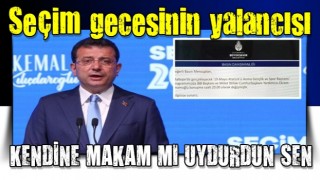 İBB Başkanı Ekrem İmamoğlu kendisini Cumhurbaşkanı yardımcısı ilan etti