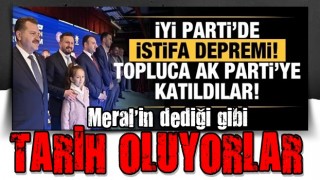 İYİ Parti'de istifa depremi! Hep birlikte AK Parti'ye katıldılar!