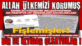 İzmir Büyükşehir Belediyesi'nde fişleme dalgası! AK Parti'ye oy verenleri kovacaklar