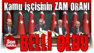 Kamu işçisinin zam oranı belli OLDU! Merak edilen rakamı Cumhurbaşkanı Erdoğan açıkladı