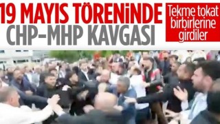 Kartal'daki 19 Mayıs kutlamalarında MHP'li ile CHP’li gençler arasında arbede çıktı