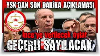 Oylar geçerli olacak mı? YSK'dan Muharrem İnce kararı