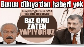 Sağlık Bakanı Koca’dan, Kılıçdaroğlu’nun SMA vaadine yanıt