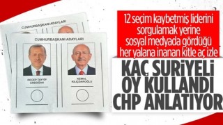 Suriyeliler oy verdiği için Erdoğan kazandı tezini CHP çürüttü