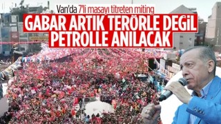 Van'da coşkulu buluşma: Cumhurbaşkanı Erdoğan AK Parti mitinginde