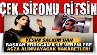 Yeşim Salkım'dan Cumhurbaşkanı Erdoğan'a oy verenlere ağza alınmayacak hakaretler: "Geri zekalılar"