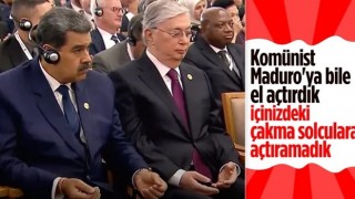 Ankara'daki yeni dönem törenine katılan Nicolas Maduro, duaya eşlik etti