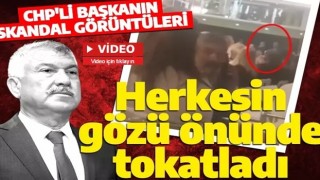 CHP'li Zeydan Karalar, kürsüye çağırdığı partili vatandaşı tokatladı!