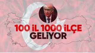 Devlet Bahçeli'den Cumhuriyet'in yüzüncü yılında 100 il 1000 ilçe mesajı