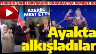 Erdoğan ve Aliyev ayakta alkışladı: 'Türkün şanlı bayrağını Karabağ'da asmışız biz'