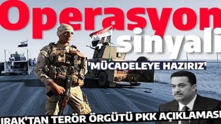 Irak'tan PKK'ya karşı operasyon sinyali: 'Mücadeleye hazırız'