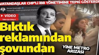 İstanbul'da metro arızası: Vatandaşlar 'birkaç ay sonra görüşeceğiz' diyerek CHP'li İBB yönetimine isyan etti