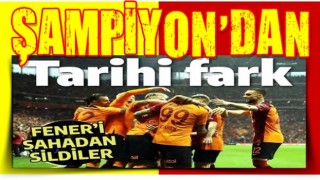 Şampiyon Galatasaray derbide Fenerbahçe'yi mağlup etti