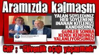 Sandıklar tehdit altında algısı yaratan CHP'den yeni açıklama! Güvenlik açığı yaşanmadı...