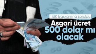 TİSK Başkanı'ndan asgari ücret 500 dolar olur mu sorusuna cevap! TL konuşacağız...